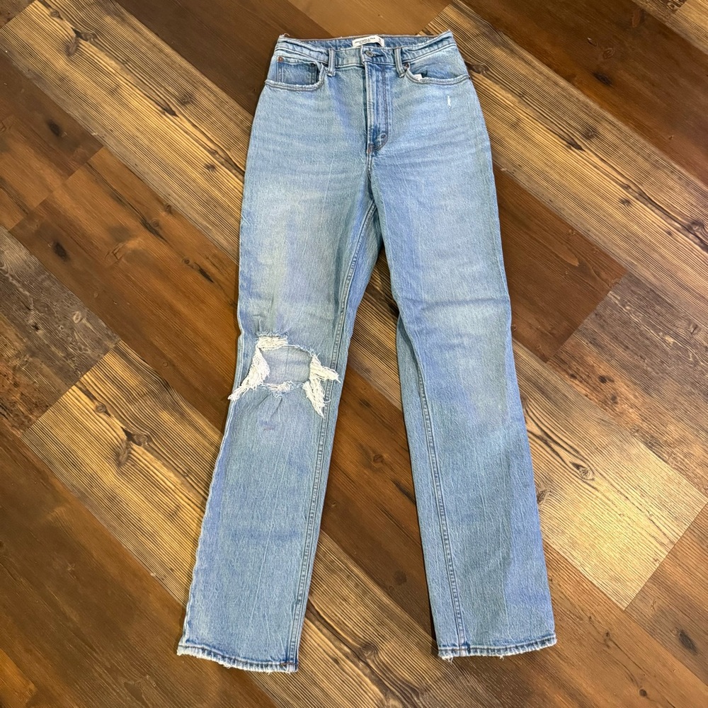 Abercrombie Curve Long Straight Jeans